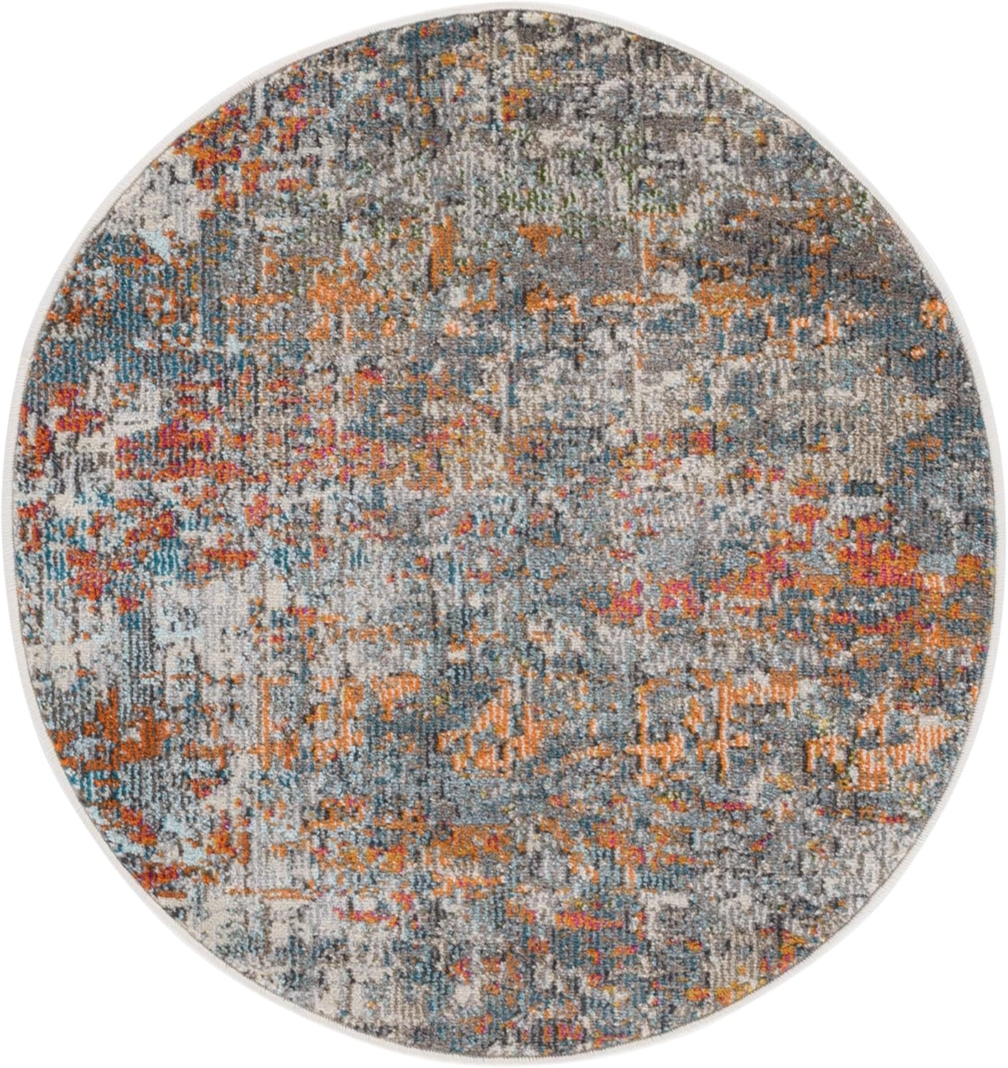 Modern Abstract Non-Shedding Stain Area Rug for Living Room