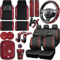 Bling Diamond Car Accessories Set 23 PCS - Sparkly Interior Upgrade