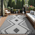 MontVoo Outdoor Rug 8x10 Waterproof Patio Rug for Versatile Use