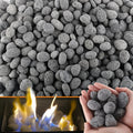 45 Lb Lava Rocks for Fire Pit - Natural 1.2-1.8 in Tumbled Stones