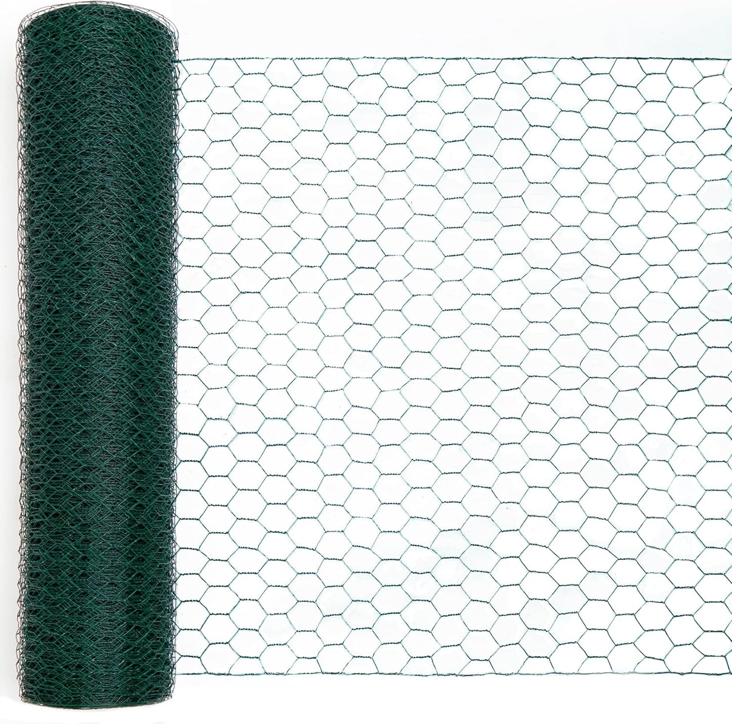 Green Chicken Wire 48in x 100ft for Garden Protection and Crafts