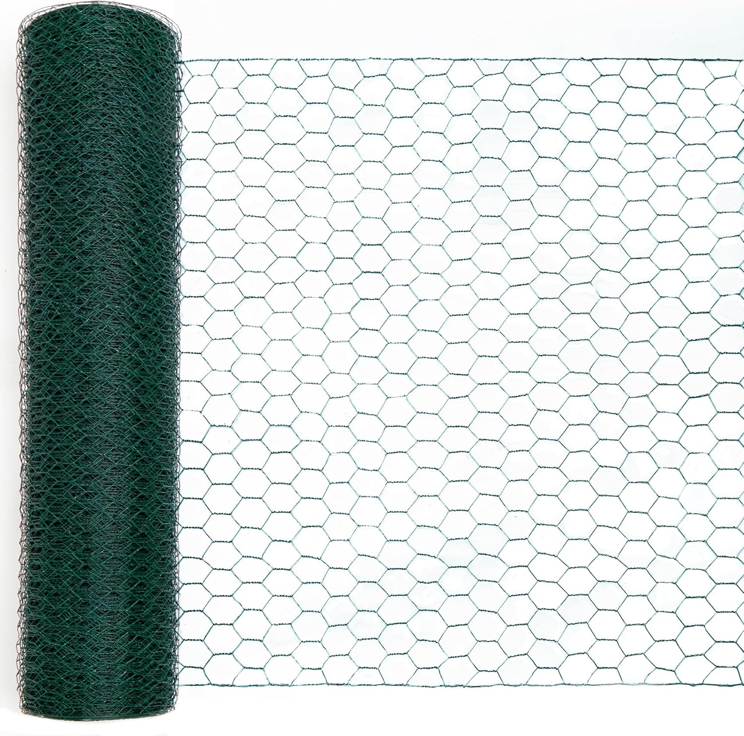 Green Chicken Wire 48in x 100ft for Garden Protection and Crafts