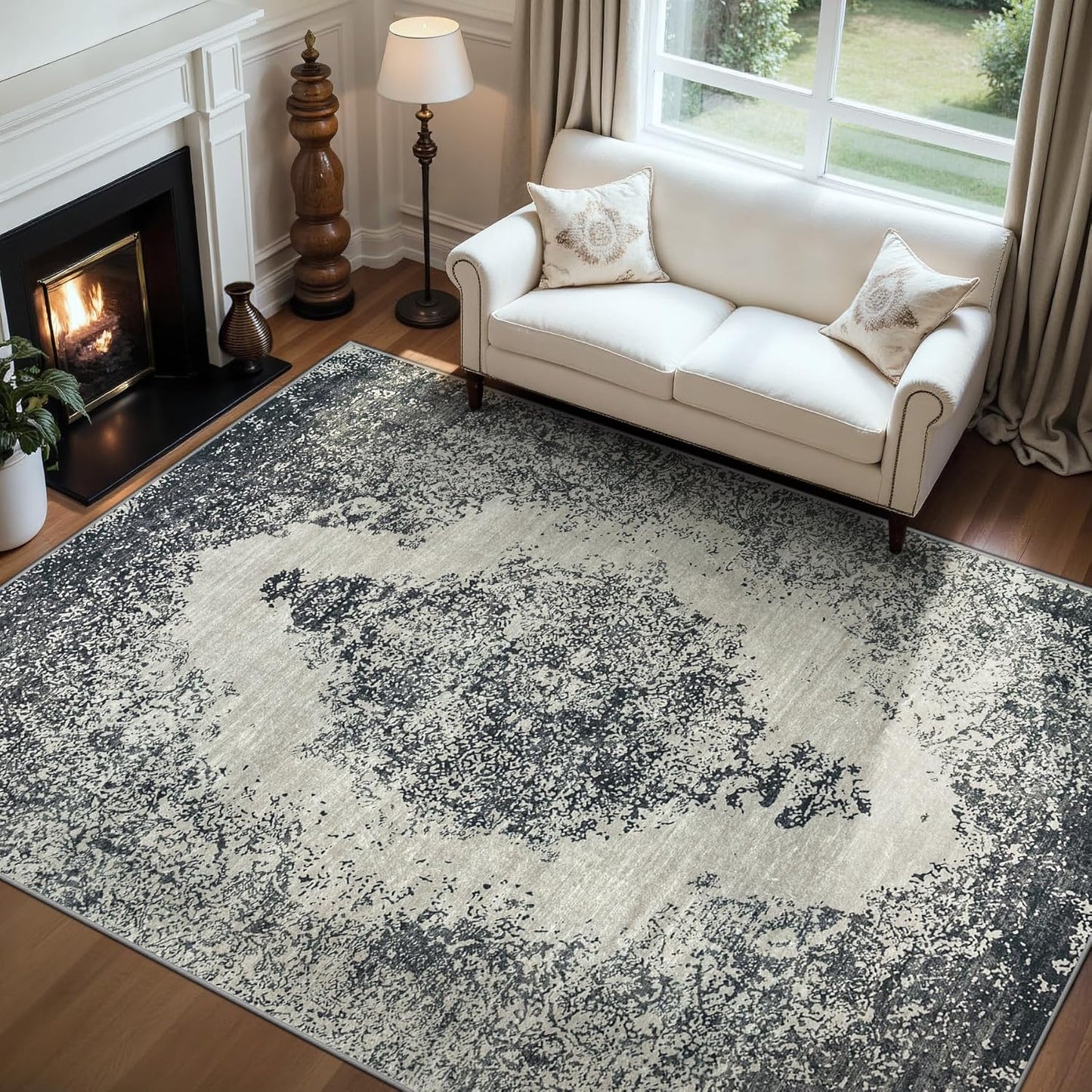 5x7 Area Rugs Washable Rug for Living Room and Bedroom Decor