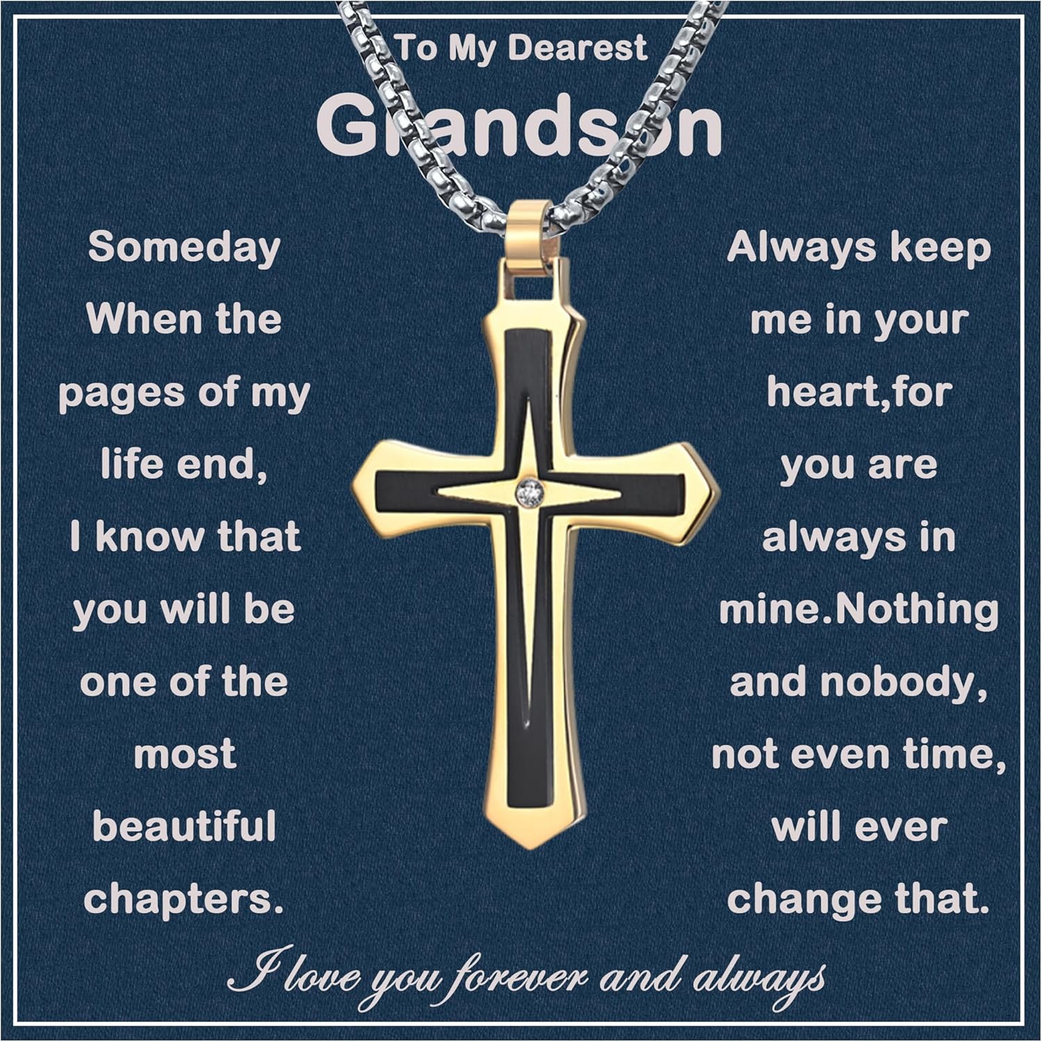 To My Grandson Necklace - Thoughtful Gift for Special Occasions