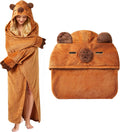 Capybara Wearable Blanket Hoodie for Adults and Teens - Cozy Costume