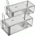Chipmunk Traps 2-Pack Live Cage Traps - Humane Indoor/Outdoor