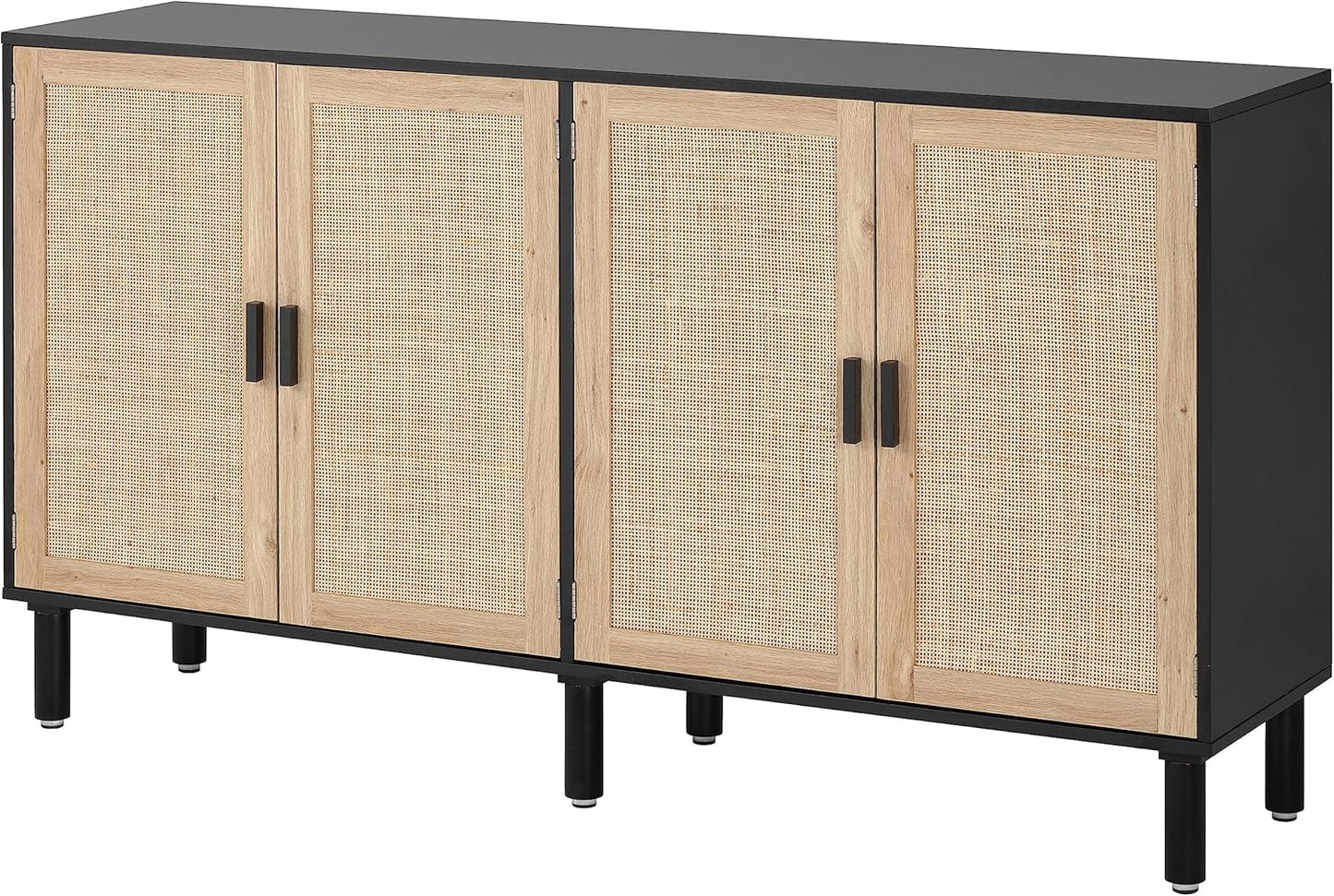 Finnhomy 4 Door Sideboard Buffet Cabinet for Stylish Storage