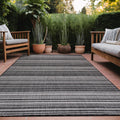 Stripe Outdoor Rug 5x7 Washable Outdoor Carpet - Durable Patio Mat
