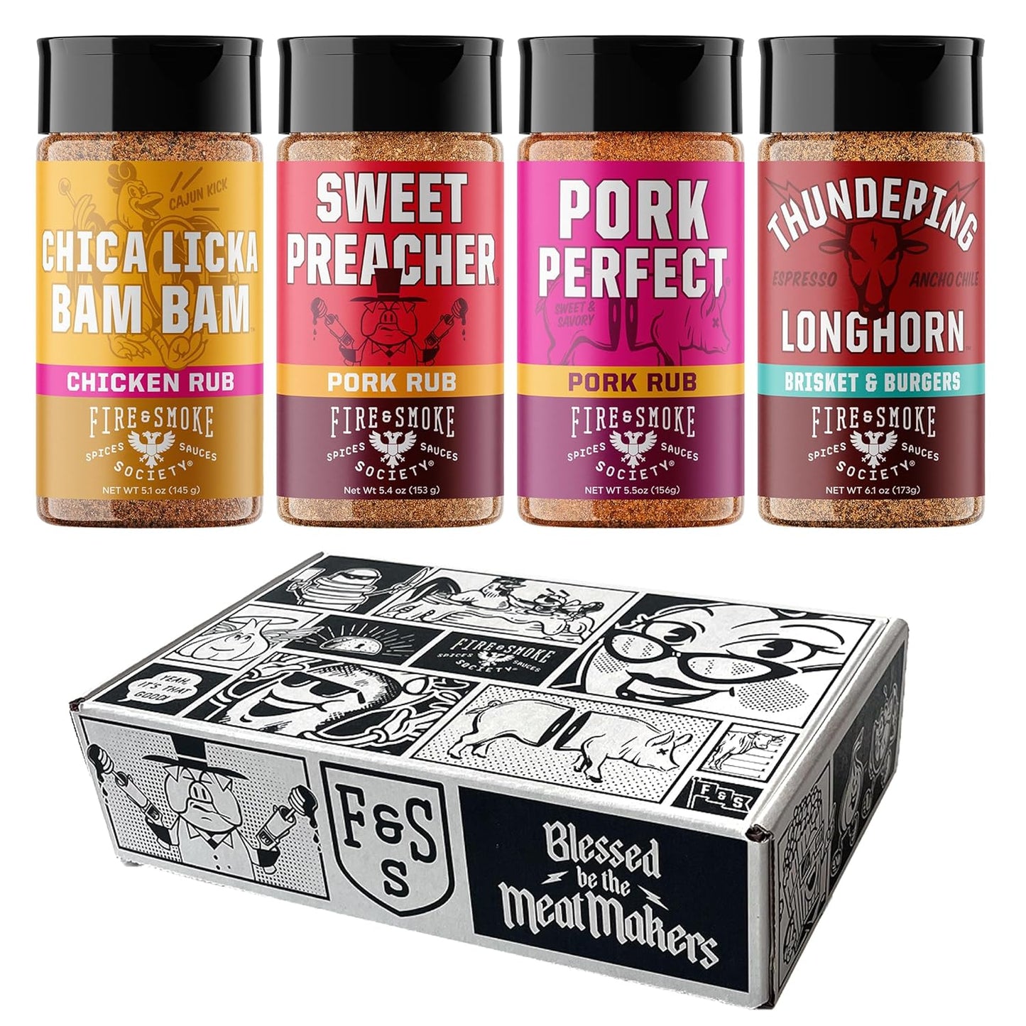 Fire & Smoke Society Flavor Core Variety Pack for BBQ Lovers