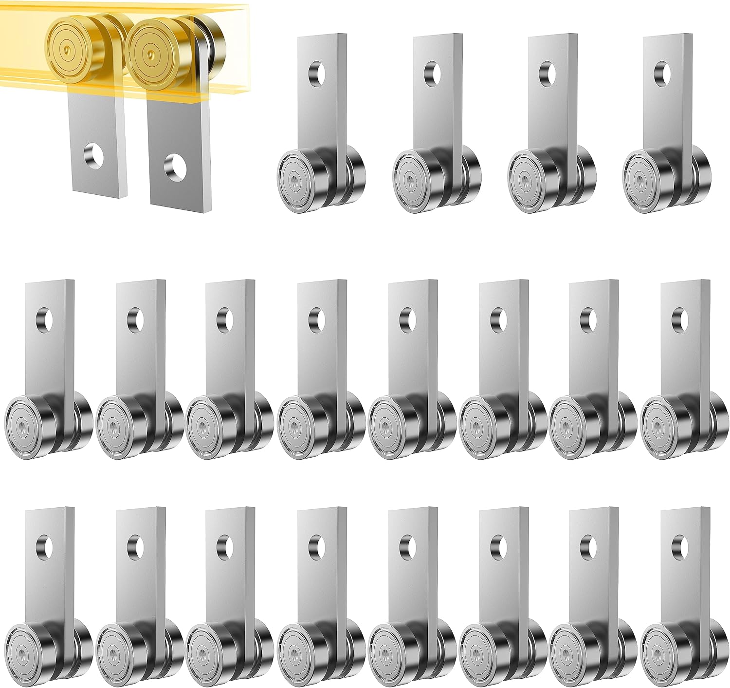 2 Wheel Trolley Assembly Rollers for Strut Channel Systems