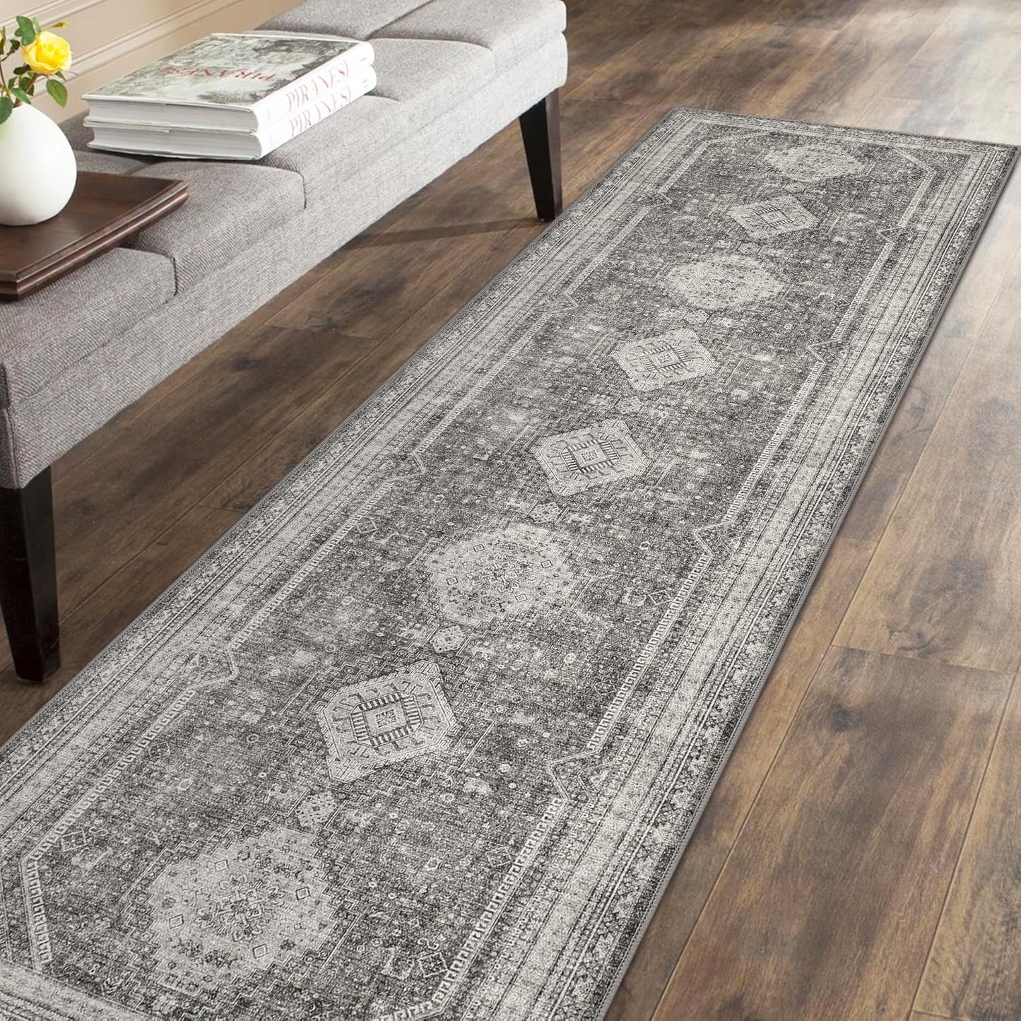 GENIMO Non Slip Hallway Runner Rug for Kitchen & Living Room