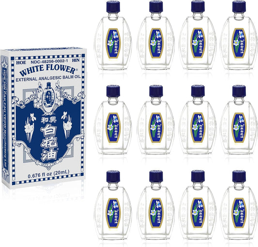 White Flower External Analgesic Balm Oil for Pain Relief 20ml