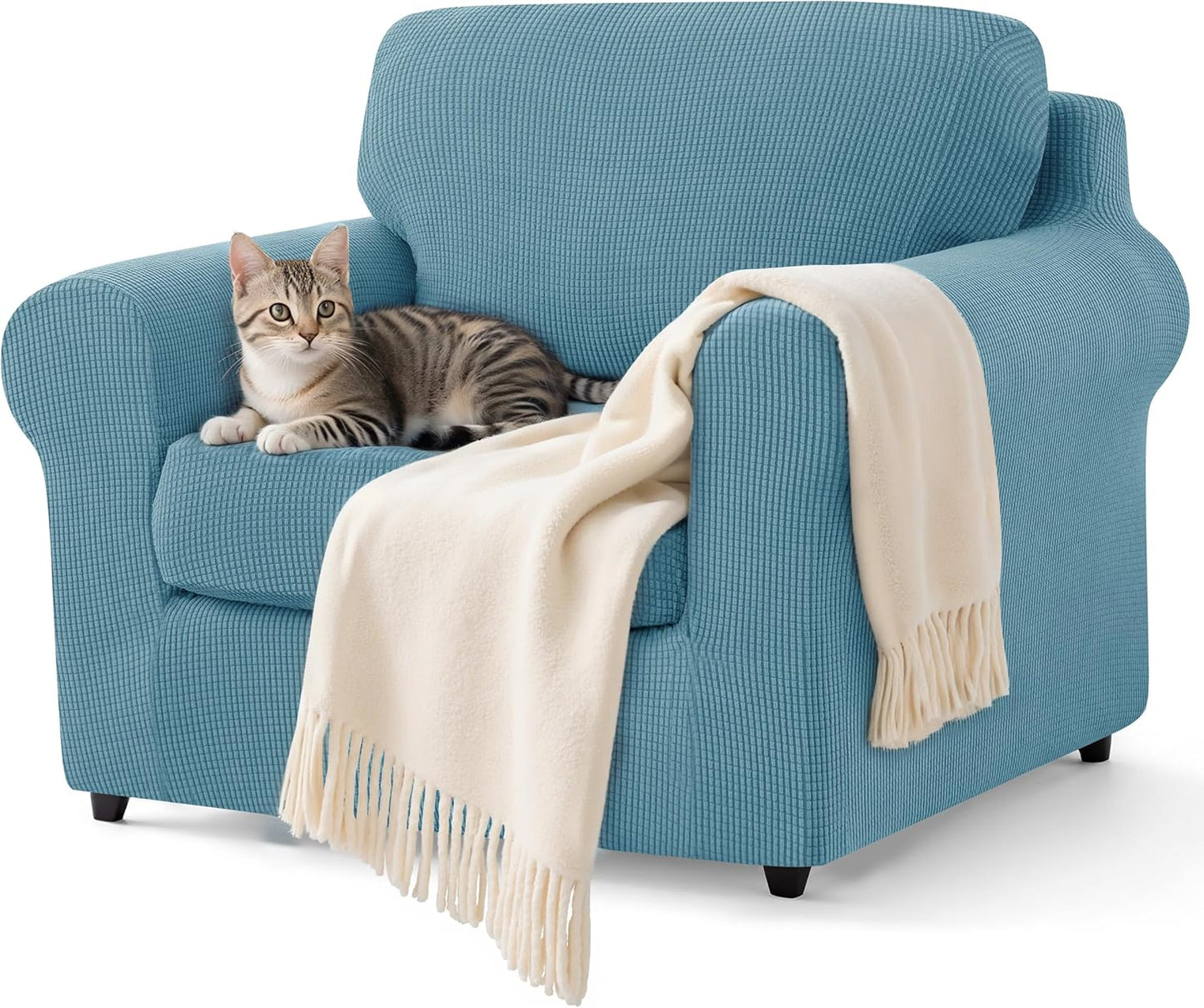 SUBRTEX Stretch Sofa Slipcover Set for Oversize Sofa and Loveseat
