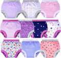 Potty Training Underwear 10 Pack - 100% Cotton Unisex Toddler Pee