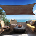 Custom Size 13ft x 16ft Brown Rectangle Sun Shade Sail - Tight Fit, UV
