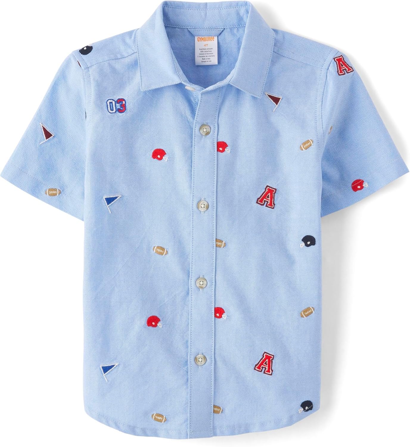 Boys Toddler Short Sleeve Button Up Shirt by Gymboree - Fun Style