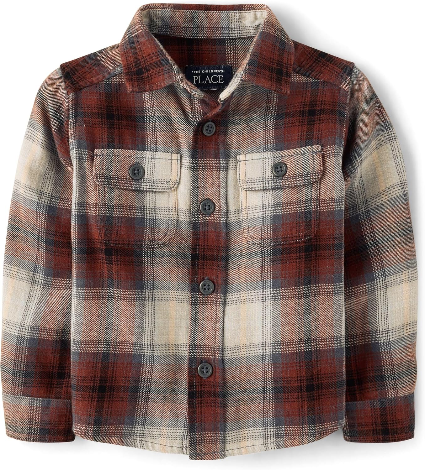 Baby-Boys and Toddler Long Sleeve Plaid Flannel Button Up Shirt