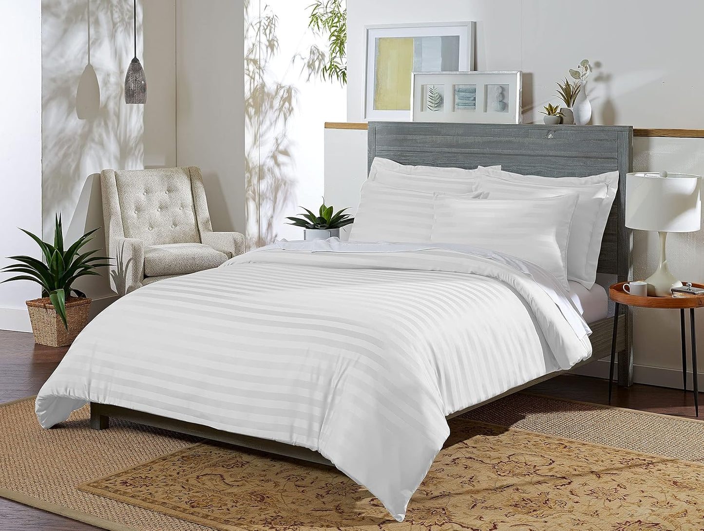 Pure Bamboo King Duvet Cover Set for Luxurious Sleep Comfort