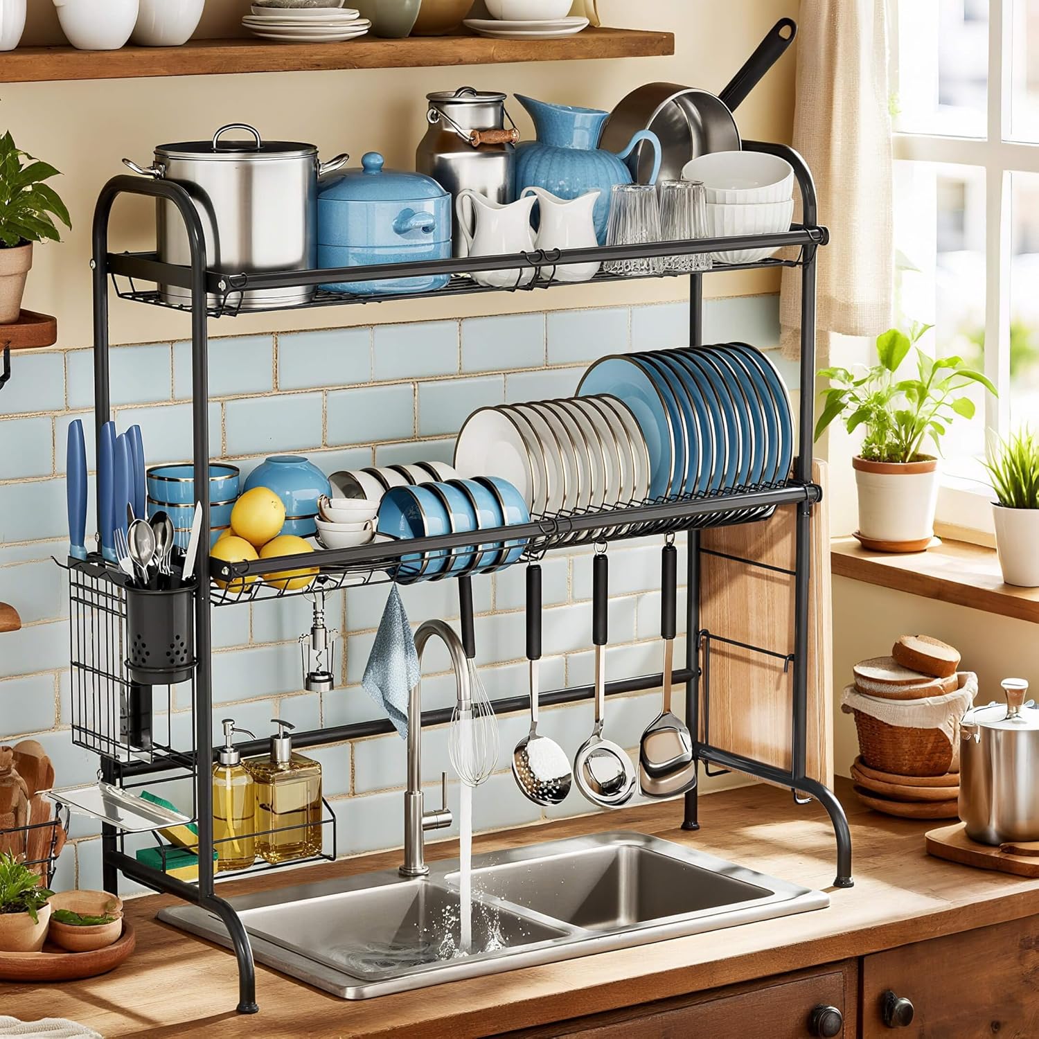 MOUKABAL Stainless Steel Over The Sink Dish Drying Rack Review