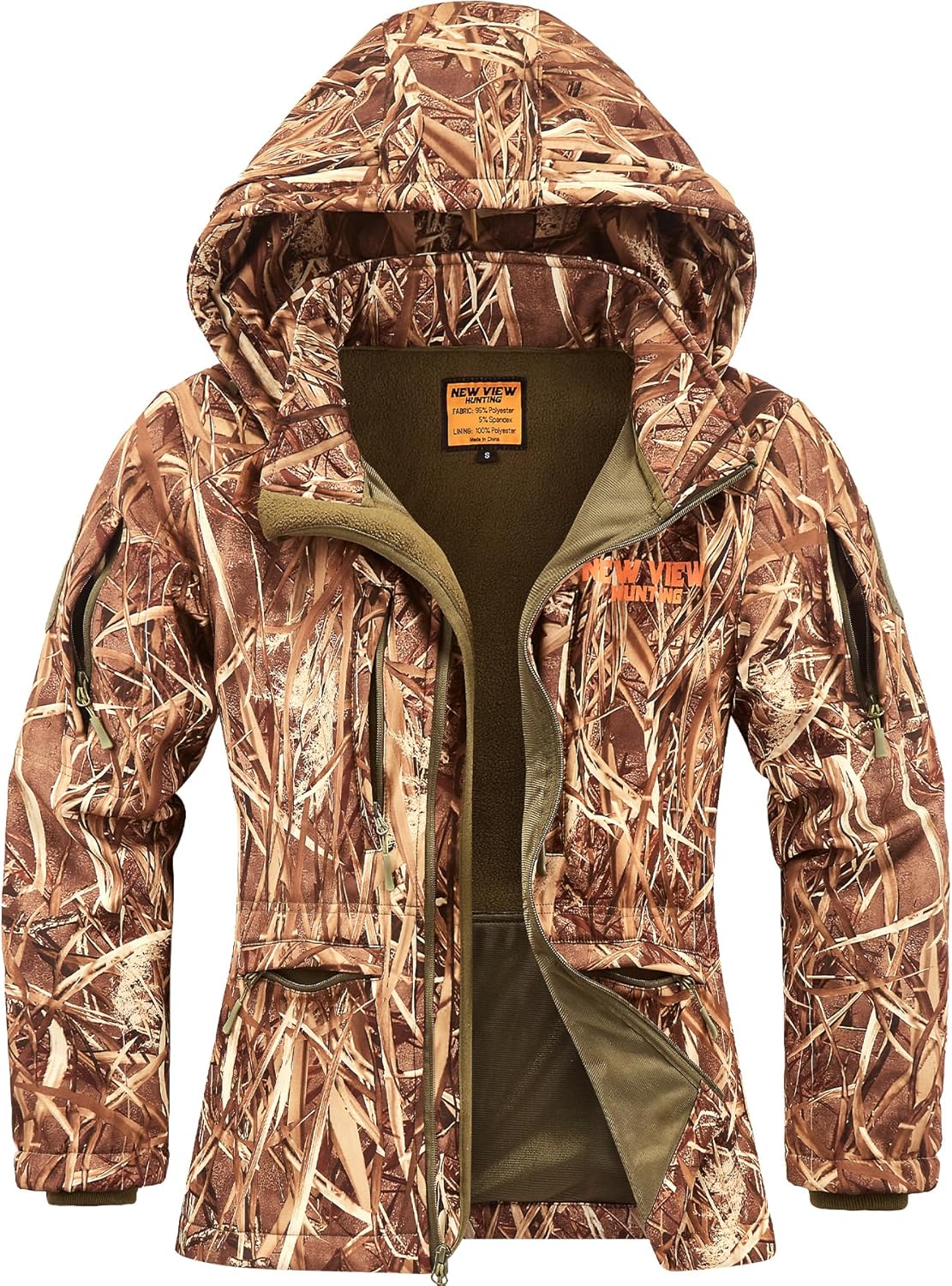 NEW VIEW Womens Hunting Clothes: Ultra-Quiet Camo Jacket