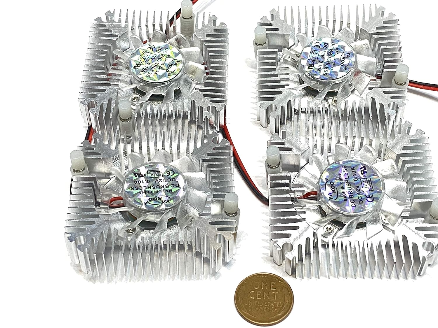 4 x 55mm 12v Fan Heatsink for PC Laptop CPU VGA Video Card Cooling