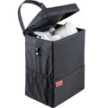 Car Trash Can 3.5 Gallon - Compact, Leakproof Auto Garbage Bin