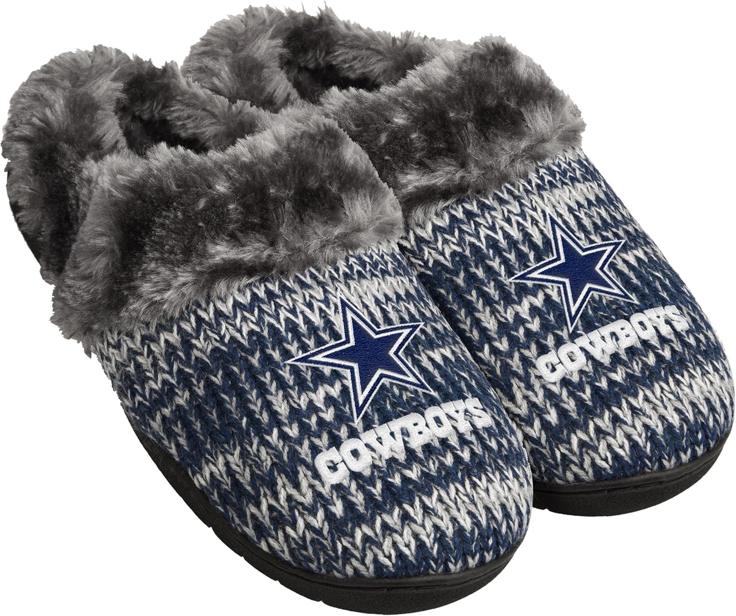 FOCO Womens NFL Team Logo Peak Slide Slippers for Comfort