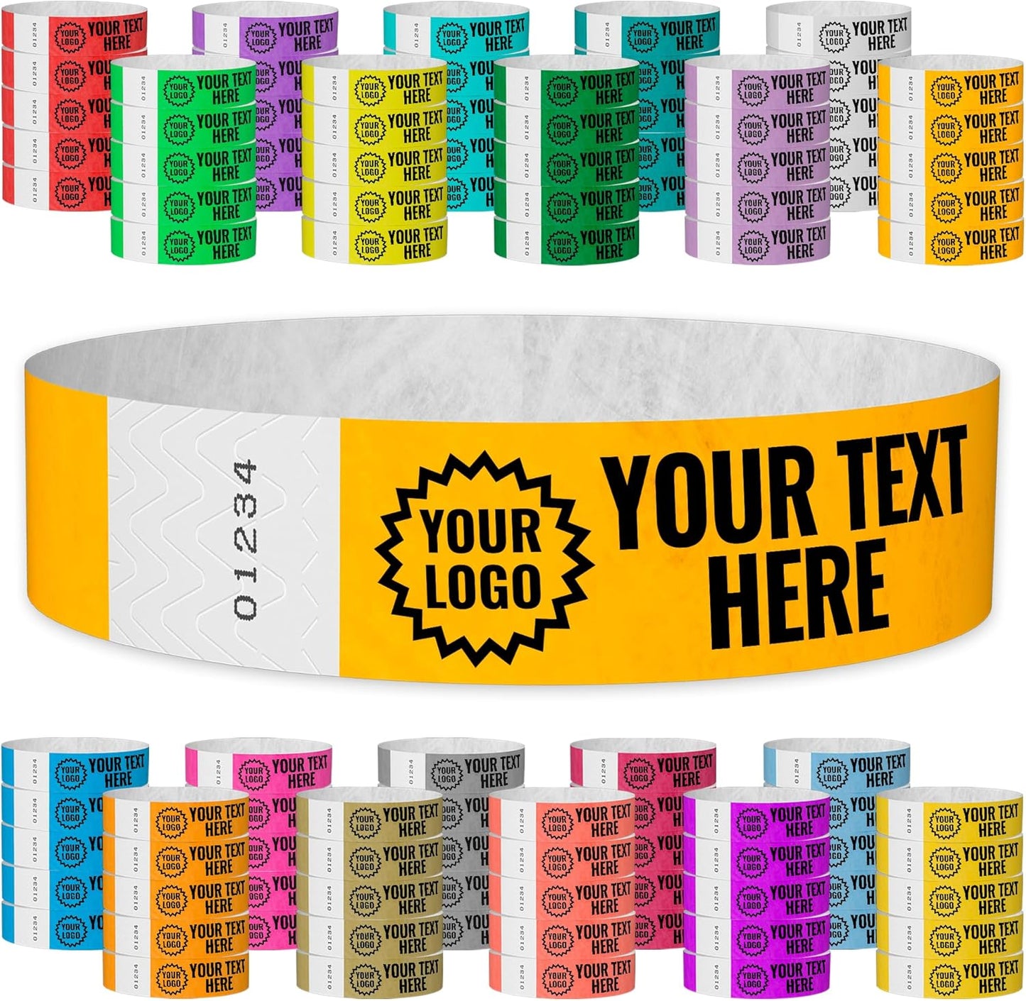 Custom Imprint Tyvek Wristbands for Events and Festivals