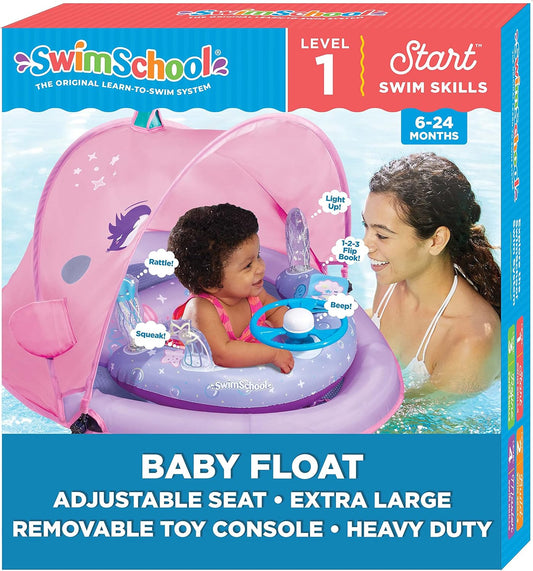 SwimSchool Infant Baby Pool Floats for Safe Water Fun