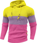 Zaitun Mens Hooded Sweatshirt Slim Fit Knitted Hoodie Pullover Shoes