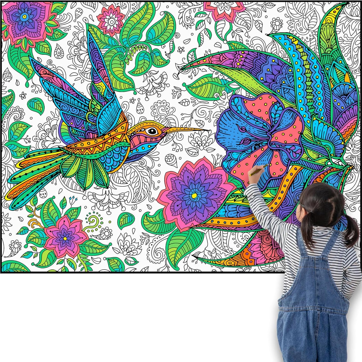 Giant Coloring Poster - Jumbo Coloring Mural for All Ages