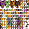 Halloween Dog Bandanas 120 pcs Bulk Pack - 30 Designs for Parties