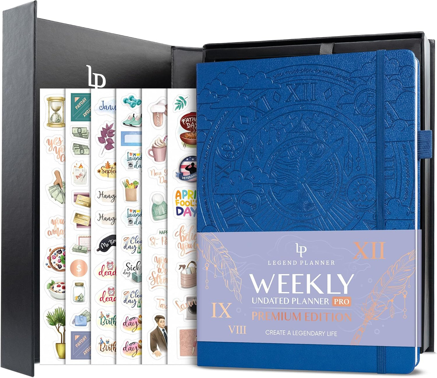 Legend Planner PRO Large Undated Weekly Monthly & Budget Planner