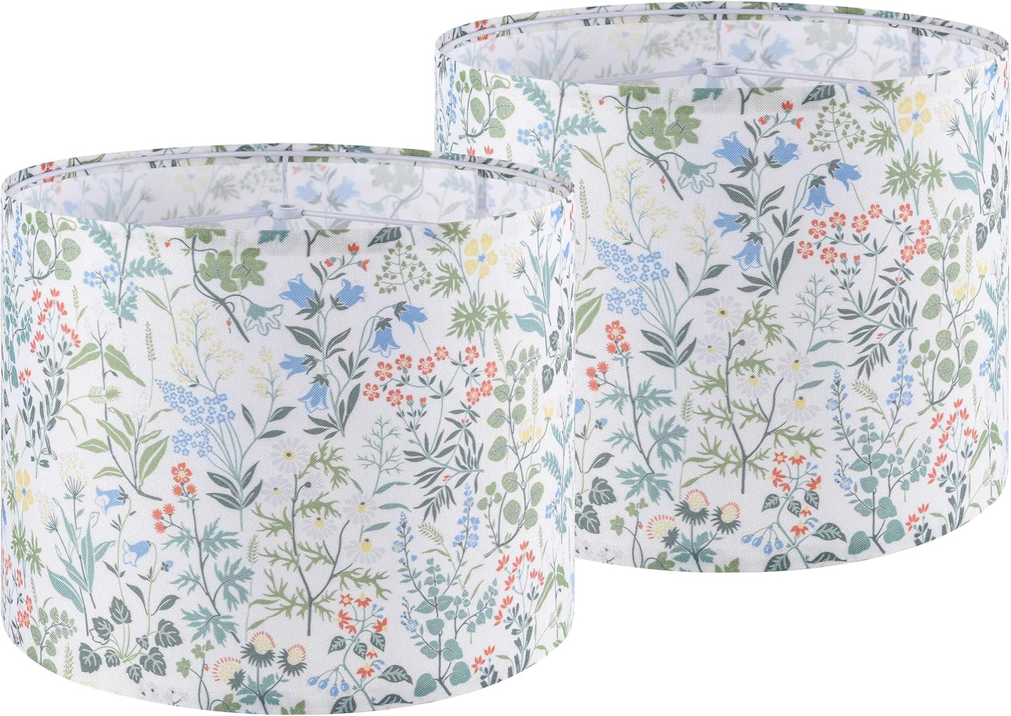 Floral Drum Lamp Shades for Table Lamps - Modern Design