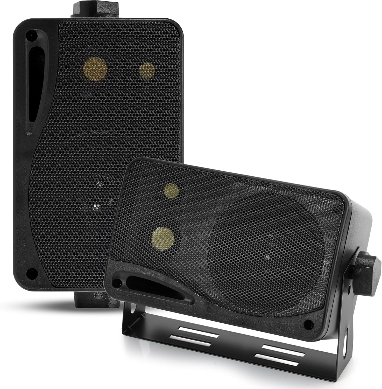 Powerful 3-Way Mini Speakers - Indoor/Outdoor Sound