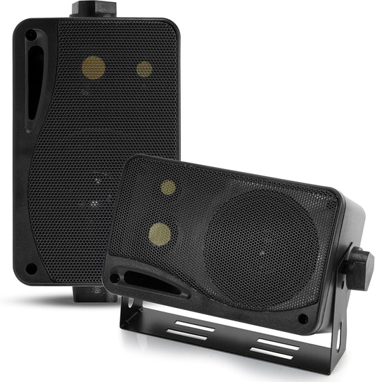 Powerful 3-Way Mini Speakers - Indoor/Outdoor Sound