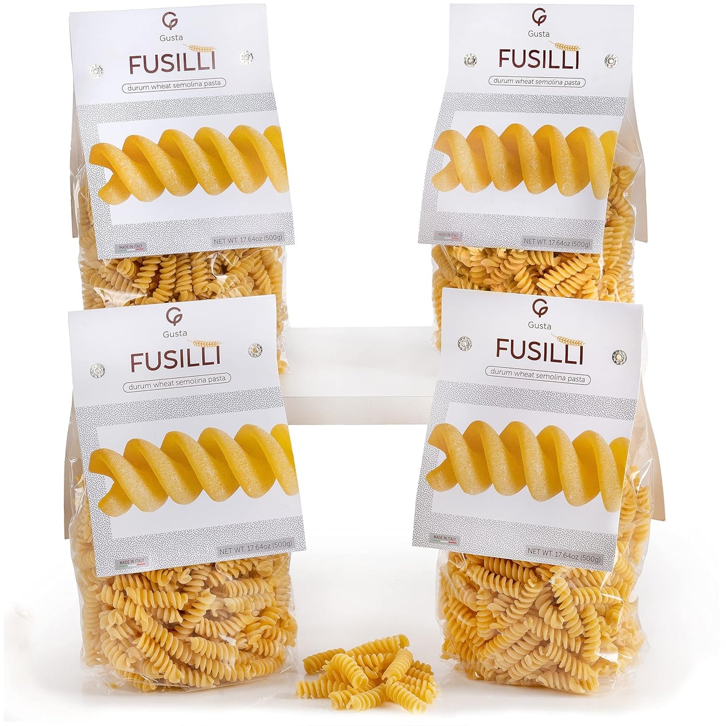 Gusta Rotini Fusilli Pasta - Premium Organic Italian Pasta