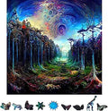 ZenChalet Epic Forest 500 Piece Wooden Jigsaw Puzzle - Premium Gift