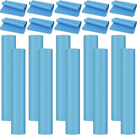 10 Pack Non-Slip Yoga Mats Bundle - Latex Free, 4mm Thick - LEIFIDE