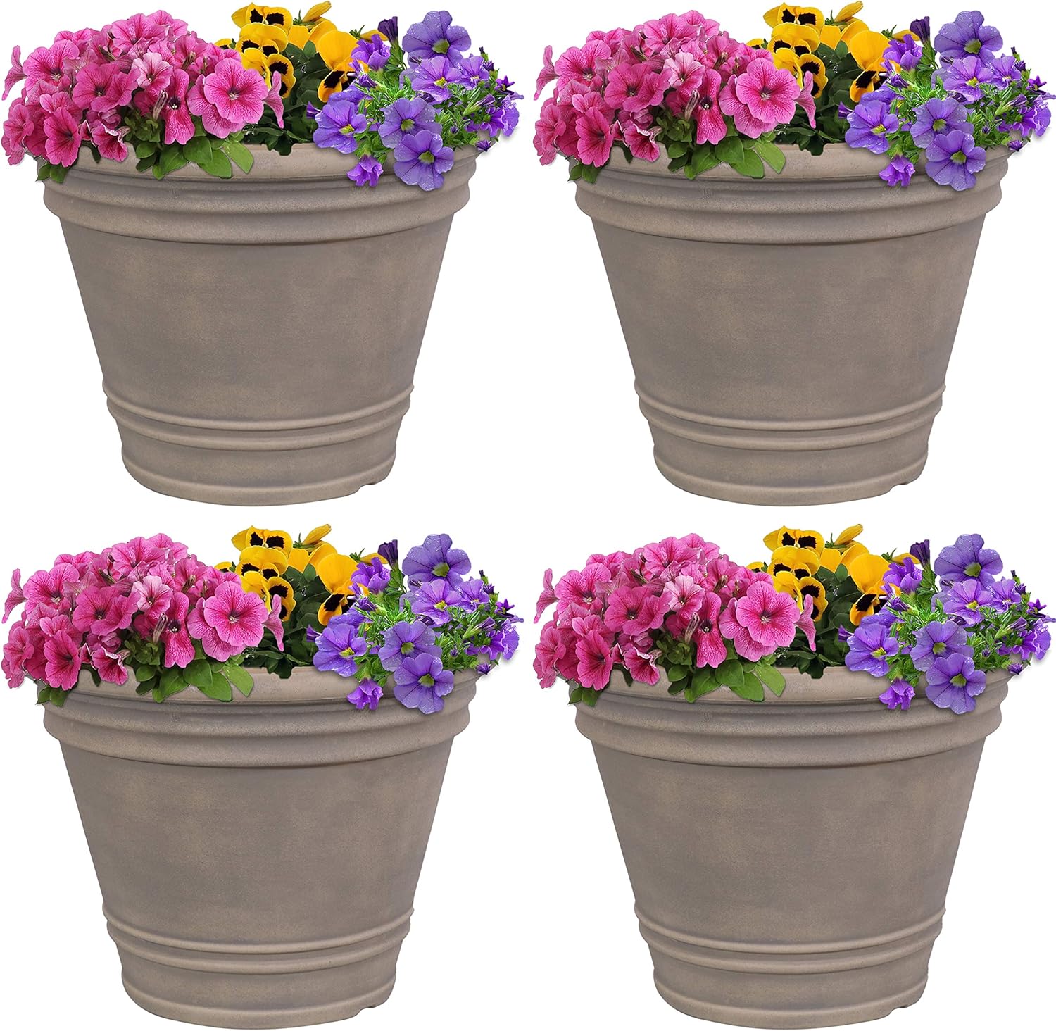 Sunnydaze 20-Inch Franklin Large Plant Pot for Outdoor Use