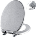 Glitter Toilet Seat Molded Wood Elongated with Quiet Close Feature