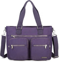 Nylon Laptop Shoulder Bag Tote - Organized Travel & Work Companion