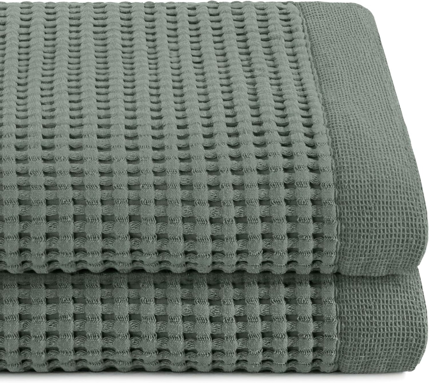 GILDEN TREE Waffle Towels Set of 2 - Luxury Cotton Bath Towels
