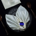 Ivory Satin Cloth Napkins 12 x 12 in Pack of 150 - Silky Sateen Dinner