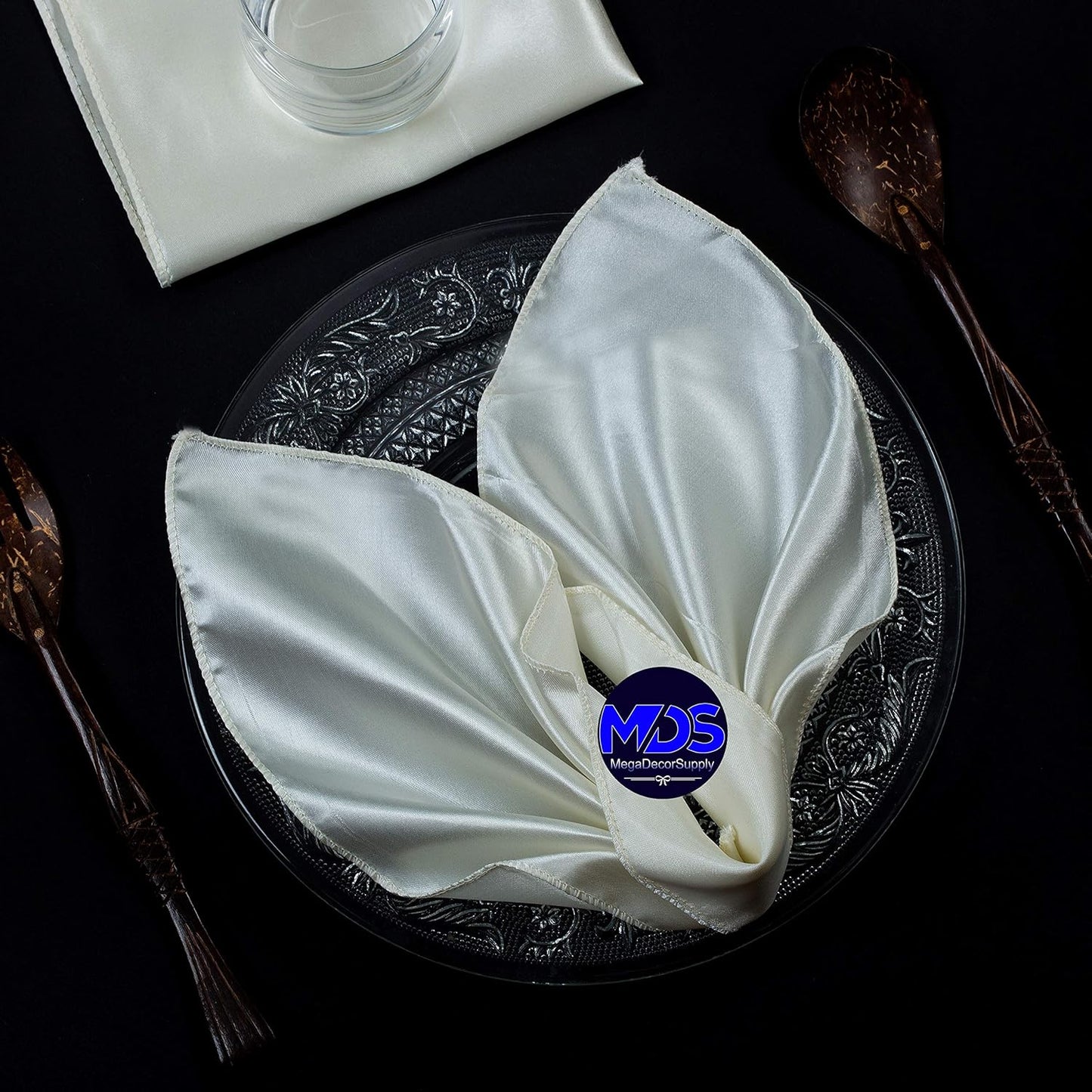 MDS Christmas Satin Cloth Napkins for Elegant Holiday Dining