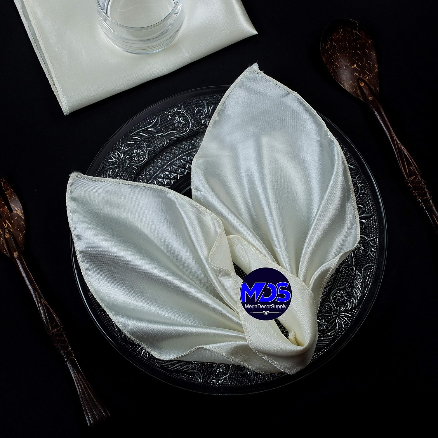 MDS Christmas Satin Cloth Napkins for Elegant Holiday Dining