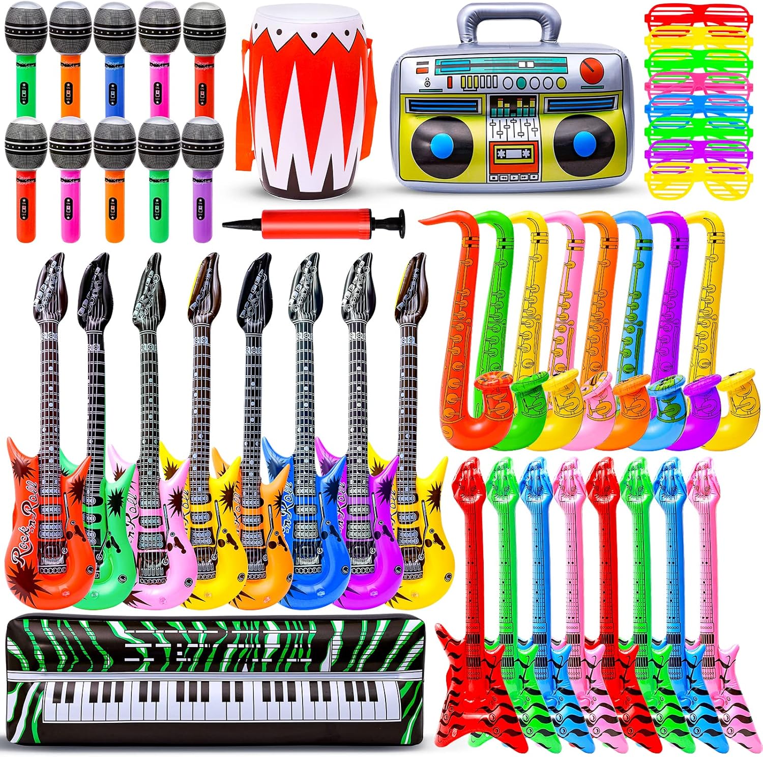 Inflatable Rock Star Toy Set - Max Fun for Kids Parties