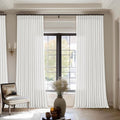 70 Inch Width 90 in Long Pinch Pleat Linen Curtains - Soft Light