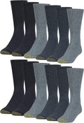 Gildan GOLDTOE Men's Harrington Crew Socks - 12 Pairs