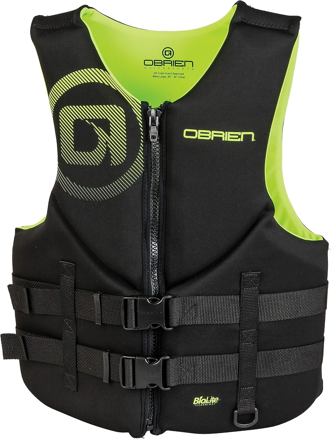 O'Brien Mens Traditional Neoprene Life Jacket for Boating Safety
